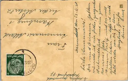 13650 -  - Herzlichen Weihnachtsgruß - gelaufen 1938