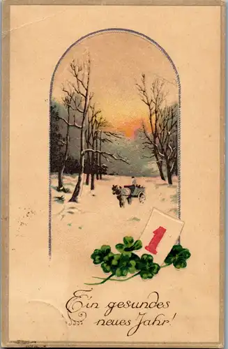 13674 -  - Ein gesundes neues Jahr - gelaufen 1923