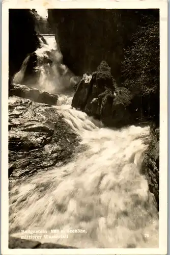 13690 - Salzburg - Bad Gastein , Mittlerer Wasserfall - gelaufen 1942