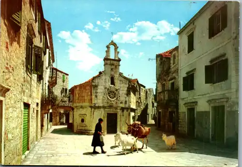 13719 - Kroatien - Jelsa na Hvaru , Hvar - gelaufen 1966