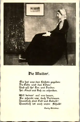 13742 -  - Die Mutter , Gedicht v. Gerdy Strieber - gelaufen 1939
