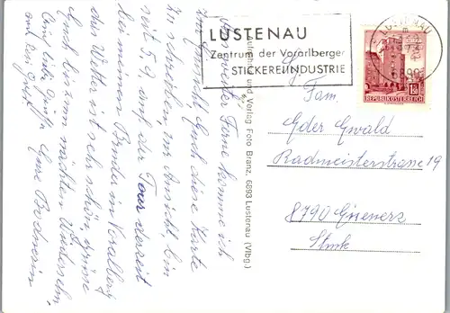 13745 - Vorarlberg - Lustenau am Rhein , Stickerei Industrie , Mehrbildkarte - gelaufen 1973