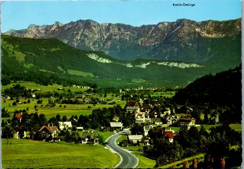 13757 - Oberösterreich - St. Agatha mit Pötschenpaß Straße , Bad Goisern , Katrin Gebirge - gelaufen 1970