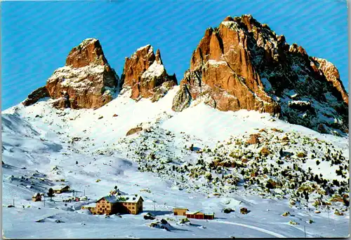 13765 - Italtien - Passo Sella , Rifugio Passo Sella , Sassolungo - gelaufen 1977