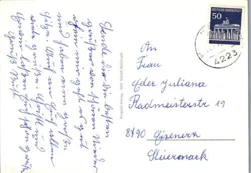 13779 - Deutschland - Niederrhein , Kieve , Elten , Wesel , Goch , Rheinhausen , Mehrbildkarte - gelaufen 1972