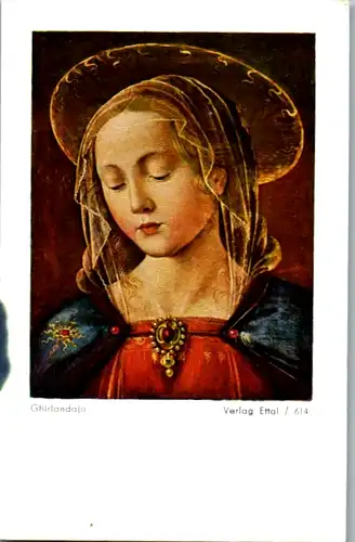 13834 - Heiligenbild - Maria , Lourdes Jubiläumskirche , Ghirlandajo