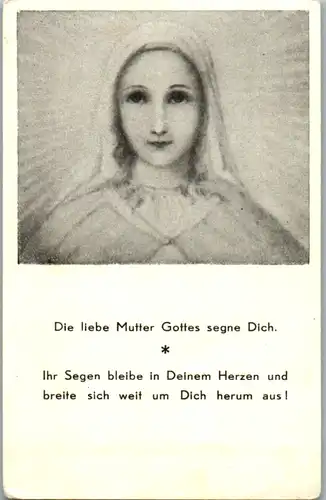 13855 - Heiligenbild - Die liebe Mutter Gottes segne dich , Gebet zur Immakulata