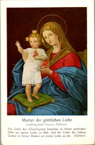 13876 - Heiligenbild - Mutter du göttliche Liebe