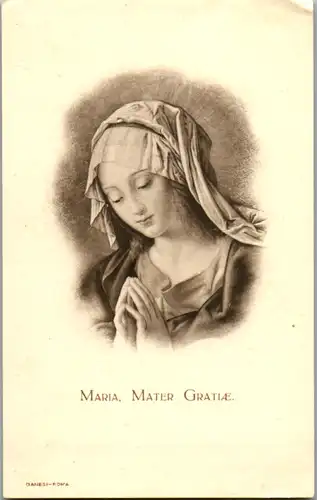 13878 - Heiligenbild - Maria , Mater Gratiae