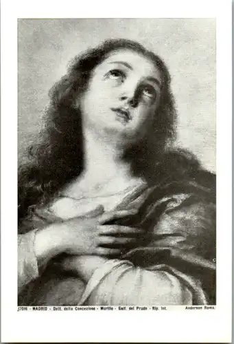 13920 - Heiligenbild - Gebet zu Maria , Murillo