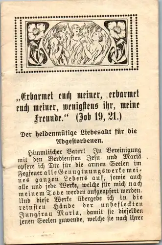 13933 - Heiligenbild - Erbarmet euch meiner , erbarmet euch meiner , wenigstens ihr meine Freunde