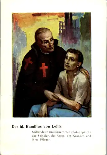 13939 - Heiligenbild - Der heilige Kamillus von Lellis