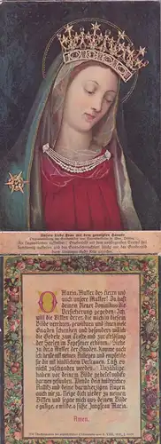 13954 - Heiligenbild - Gnadenbild Maria , Gebet , Zum aufstellen