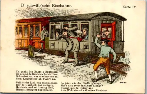 13969 -  - D' schwäb'sche Eisebahne , Eisenbahn , Lied - nicht gelaufen