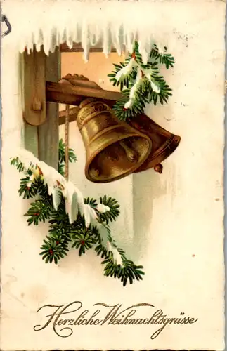 14011 -  - Herzliche Weihnachtsgrüße - gelaufen 1924