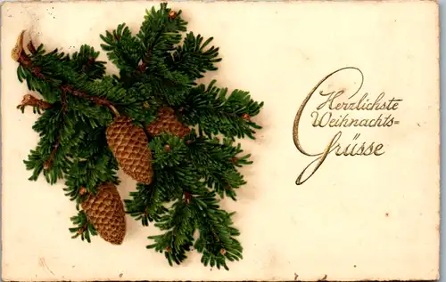 14044 -  - Herzlichste Weihnachtsgrüsse - gelaufen 1923