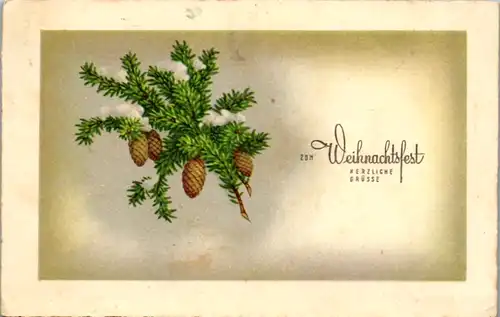 14048 -  - Zum Weihnachstfest herzliche Grüsse - gelaufen