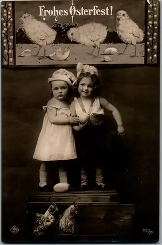 14085 -  - Frohes Osterfest - gelaufen 1918