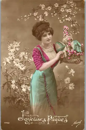 14091 -  - Joyeuses Paques , Fröhliche Ostern - nicht gelaufen