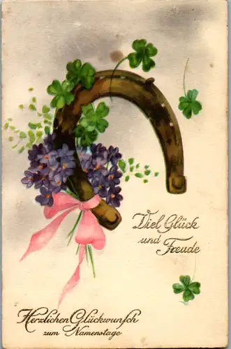 14108 -  - Herzlichen Glückwunsch zum Namenstage - gelaufen