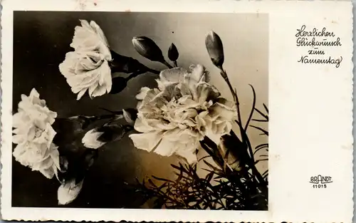 14112 -  - Herzlichen Glückwunsch zum Namenstag - gelaufen 1950