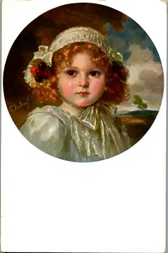 14129 - Künstlerarte - Kind , signiert Theodor Recknagel - gelaufen 1911