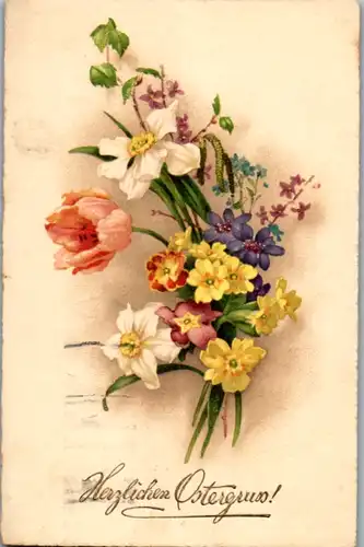 14138 -  - Herzlichen Ostergruß - gelaufen 1924