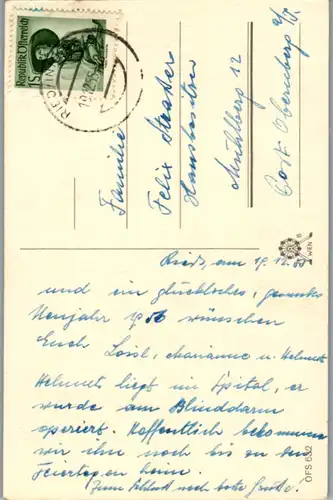 14161 -  - Frohe Weihnachten - gelaufen 1955