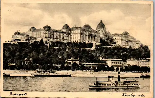 14179 - Ungarn - Budapest , Kiralyi var , Königliche Burg - gelaufen 1938