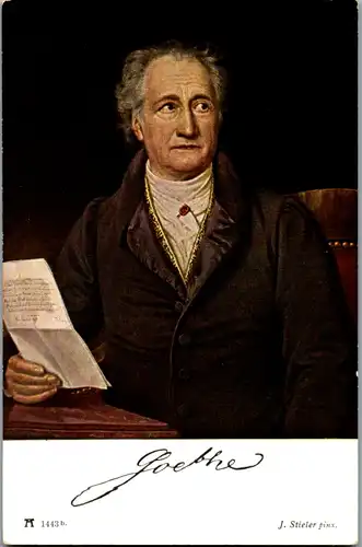 14197 - Künstlerkarte - Johann Wolfgang von Goethe , J. Stieler - nicht gelaufen