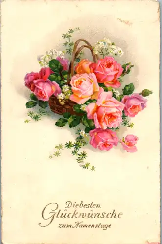 14219 -  - Die besten Glückwünsche zum Namenstage - gelaufen 1927