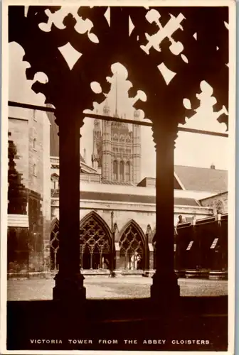 14233 - Großbritannien - Victoria Tower from the Abbey Cloisters - gelaufen 1929
