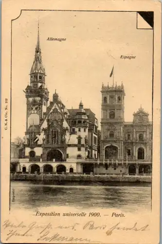 14235 - Frankreich - Paris , Exposition universelle 1900 - gelaufen 1900