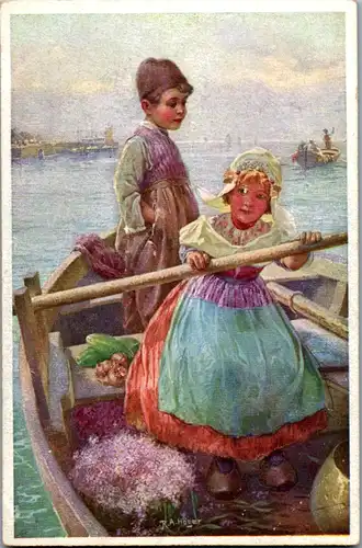 14238 - Künstlerkarte - Signiert R. A. Höger , M. Munk Wien - nicht gelaufen