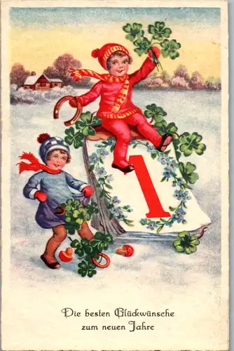 14241 -  - Die besten Glückwünsche zum neuen Jahre - nicht gelaufen