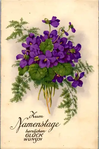 14244 -  - Zum Namenstage herzlichen Glückwunsch - gelaufen 1936