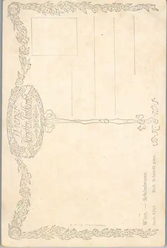 14298 - Künstlerkarte - Wien , Schönbrunn , signiert Rud. Schmidt - nicht gelaufen