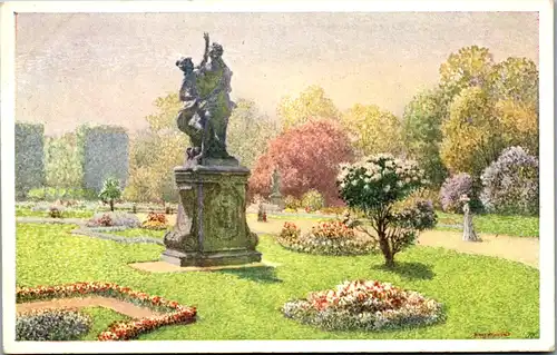 14314 - Künstlerkarte - Wien , Schwarzenberggarten , signiert - nicht gelaufen