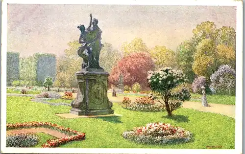 14330 - Künstlerkarte - Wien , Schwarzenberggarten , signiert - nicht gelaufen