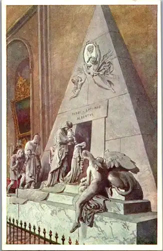 14336 - Künstlerkarte - Christinen Denkmal in der Augustinerkirche , signiert - nicht gelaufen