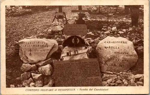 14374 - Italien - Redipuglia , Cimitero Militare , Tomba die Carabinieri , Friedhof - nicht gelaufen