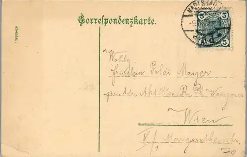 14418 - Tschechien - Karlsbad , Karlovy Vary , Villa Ritter , Evangelische Kirche , Russische Kirche - gelaufen 1906