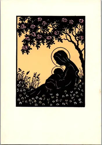 14421 - Christentum - Maria mit Jesus  - nicht gelaufen