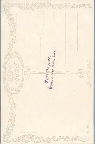 14427 - Künstlerkarte - Die Braut , signiert L. Delitz - nicht gelaufen