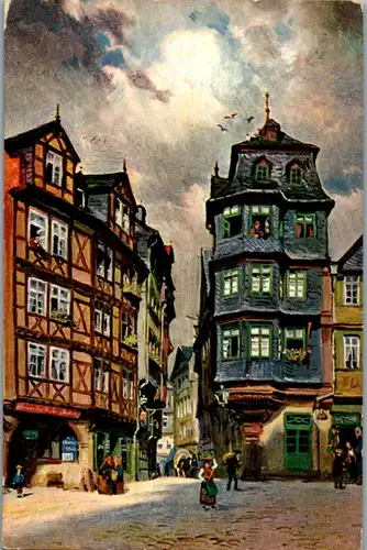 14467 - Künstlerkarte - Frankfurt am Main , Lutherhaus , F. Bayerlein - nicht gelaufen