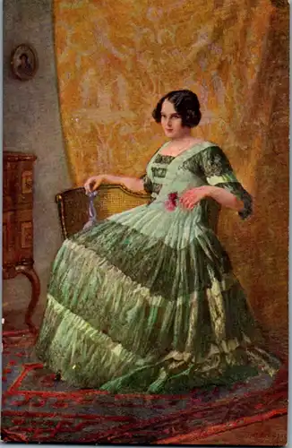 14469 - Künstlerkarte - Erwartung , signiert Carl Maria Schuster - nicht gelaufen