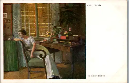 14473 - Künstlerkarte - In stiller Stunde , Karl Hayd - nicht gelaufen