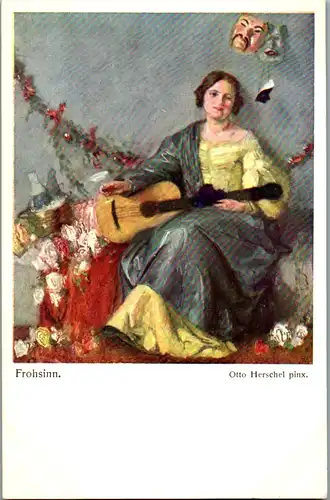 14475 - Künstlerkarte - Frohsinn , Otto Herschel - nicht gelaufen