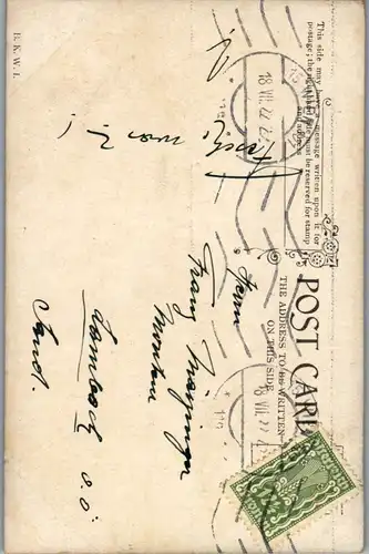 14579 - Künstlerkarte - Signiert Fritz Winter 1908 - gelaufen 1922