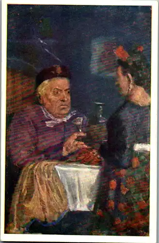 14645 - Künstlerkarte - Saurer Wein , Karl Scholz - nicht gelaufen